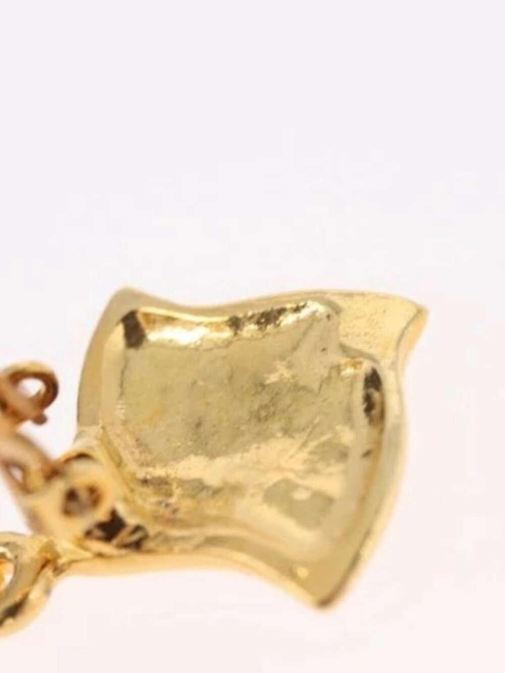 SAINT LAURENT Earring Earring metal Gold Auth BSZ416V - Picture 6 of 14